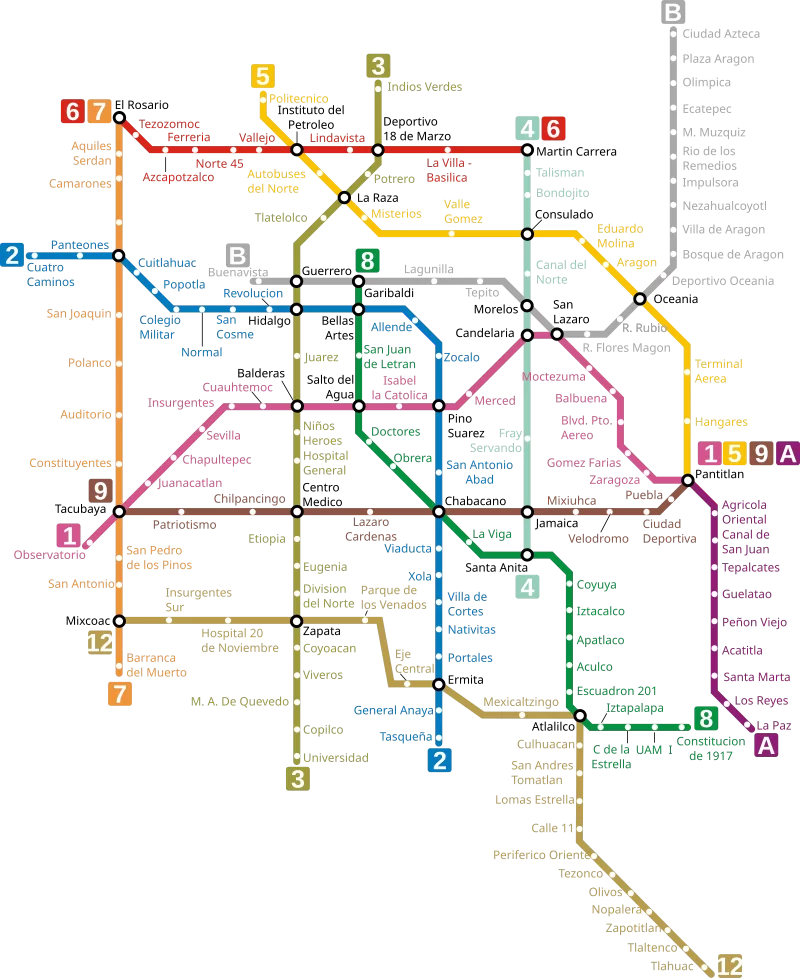 METRÔ CIDADE DO MÉXICO CIDADE DO MÉXICO